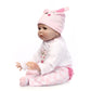 Reborn Dolls Baby Clothes Pink Outfits For 20'- 22' Reborn Doll Girl Baby Clothing Sets
