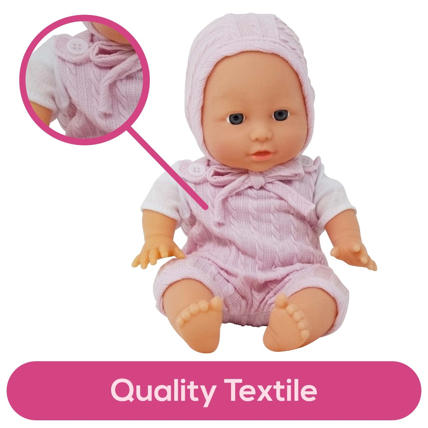 12 Inch Realistic Baby Doll With Soft Body And Vinyl Head, Arms, And Legs, Beautiful Soft Baby Doll Dressed In A Matching Onesie