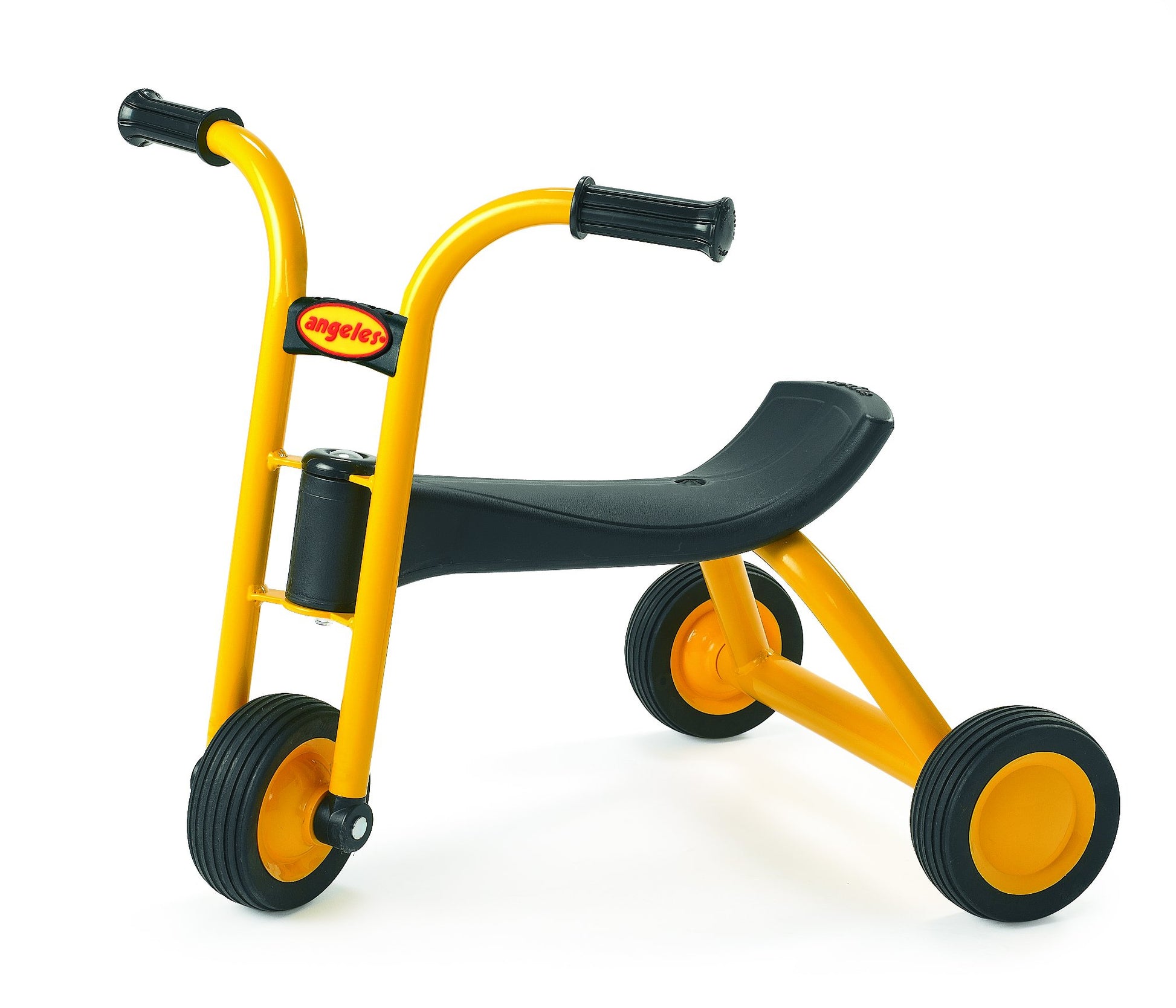 MYRIDER Toddler Trike, Kids Tricycle for Preschool, Daycare, Playground Kids Tricycles, Rubber Tires, Yellow/Black, 8'' Mini Pus