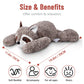 Niuniu Daddy 20'' | 3.3 Pound Weighted Stuffed Animals For Kids, Fluffy Raccoon Sensory Plush Animal Toy For Sleeping Hugging, C