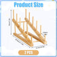 PEUTIER 2pcs Sky-blue Wooden Puzzle Storage Rack, 11.8x4.9x7.5in Non-Skidding Display Stand for Puzzle & Book Organizing