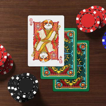 99Fox Loyal Dog Playing Cards For Adults Teens Family Royalty Animal Themed Card Gifts