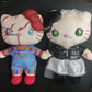 Dupuci 2pcs Chucky and Tiffany Plush Figure Toy Child's Play Chucky's Doll