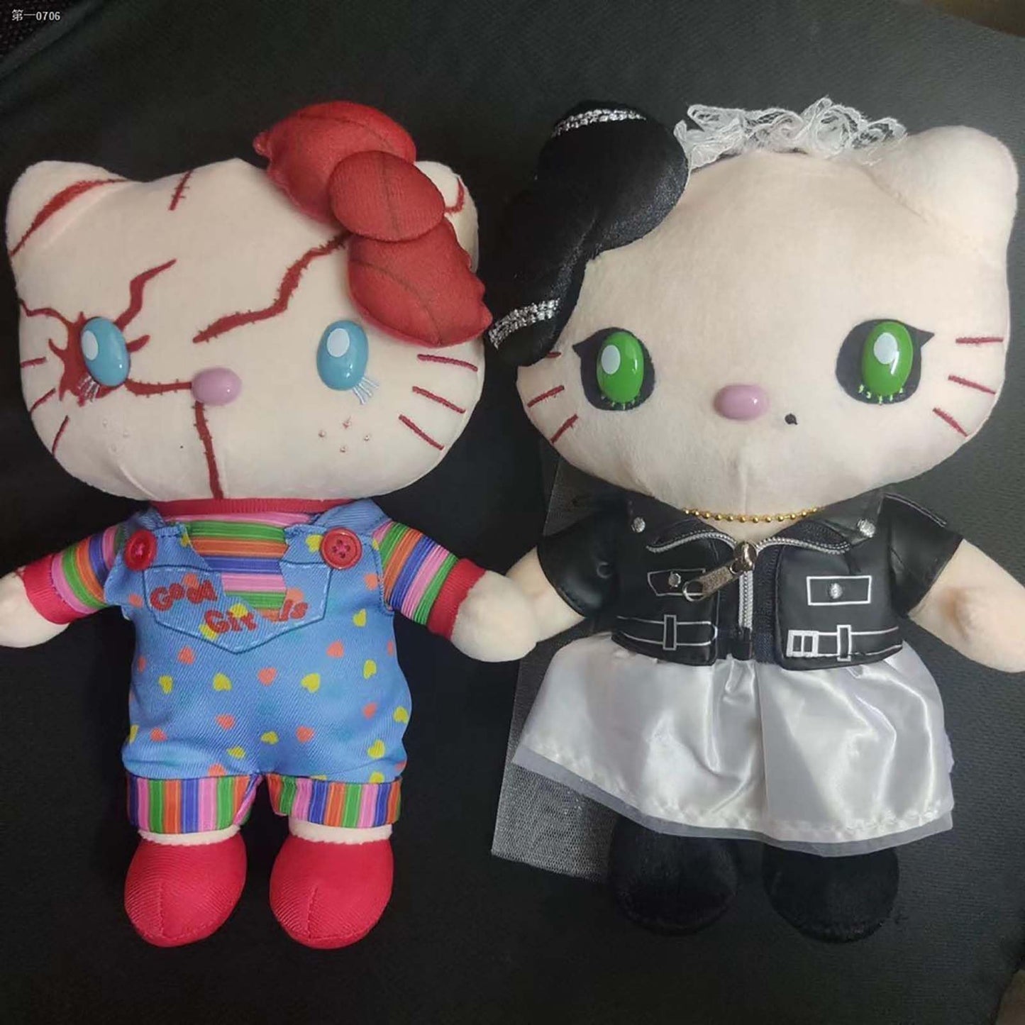 Dupuci 2pcs Chucky and Tiffany Plush Figure Toy Child's Play Chucky's Doll