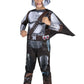 Star Wars The Mandalorian Official Toddler Costume - enhanced Padded Jumpsuit with Detachable Cape and Fabric Headpiece