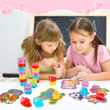 Valentines Day Gifts For Kids 28 Pack Slime Valentines For Kids Valentines Day Cards For Kids School Class Valentines Cards For