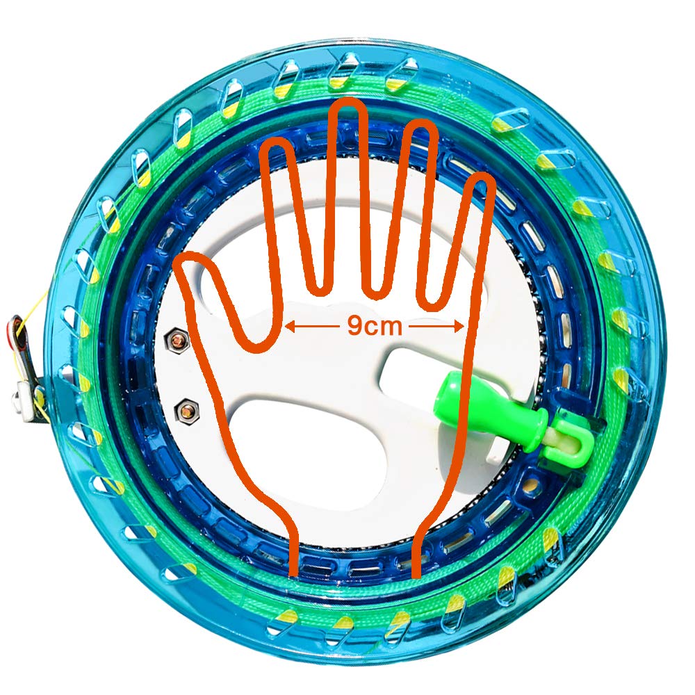 Hengda Kite Professional Outdoor Kite Line Winder Winding Reel Grip Wheel With 650 Feet (60Lbs) Flying Line String Flying Tools