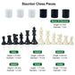 Chess Set 20'' Portable Chess & Checkers Set, Foldable Silicone Chess Game With Plastic Weighted Chess Pieces & Storage Bag, 2 I
