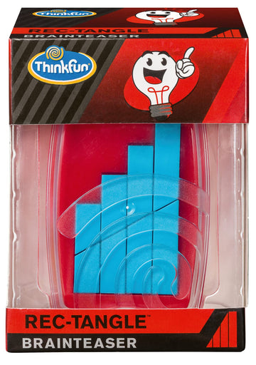 Think Fun Pocket Brainteasers - Rec-Tangle Puzzle Game And Stem Toy For Boys And Girls Age 8 And Up