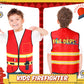 Panitay 12 Pcs Kids Community Helper Dress Up Vest, Boy & Girl Career Cosplay Party Costume For Toddlers Occupation Role Play(Fi