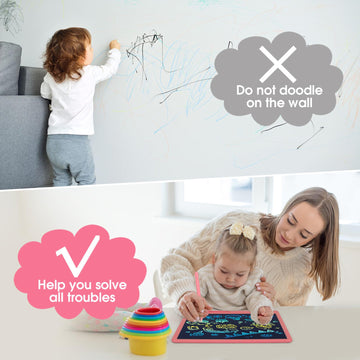 Lcd Writing Tablet For Kids, 15 Inch Colorful Drawing Doodle Board, Learning Educational Drawing Pad Toys For Kids, Christmas Bi