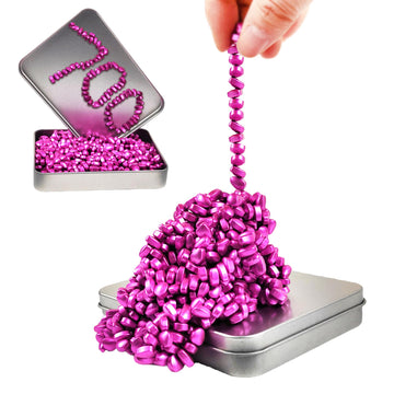 Qouxz Magnetic Ferrite Putty Rock, More Than 700 Mini Weak Magnet Smooth Ferrite Pebbles, Small Magnetic Beads Fidget Adults Toy