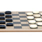 Regal Games Reversible Wooden Board for Chess, Checkers & Tic-Tac-Toe - Includes 24 Checkers & 32 Chess Pieces - 10.5 Inch Size
