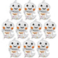 FEBSNOW Halloween Ghost Foil Balloons, 10 Pack 32 Inch Halloween Large Ghost Mylar Balloons for Halloween Birthday Boo Party Dec