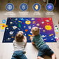 Solar System for Kids | Felt Wall Activities for Children | Montessori Space Planet Toys Game for Kids 3 4 5 6 7 8 40x30 Felt Ma