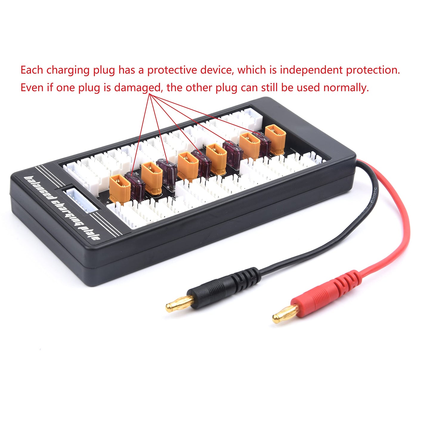 YoungRC New XT30 Lipo Battery Parallel Charging Board XT30U Plug Connector 2S-6S 40A for IMAX B8 UN A6 Balance Charger DIY