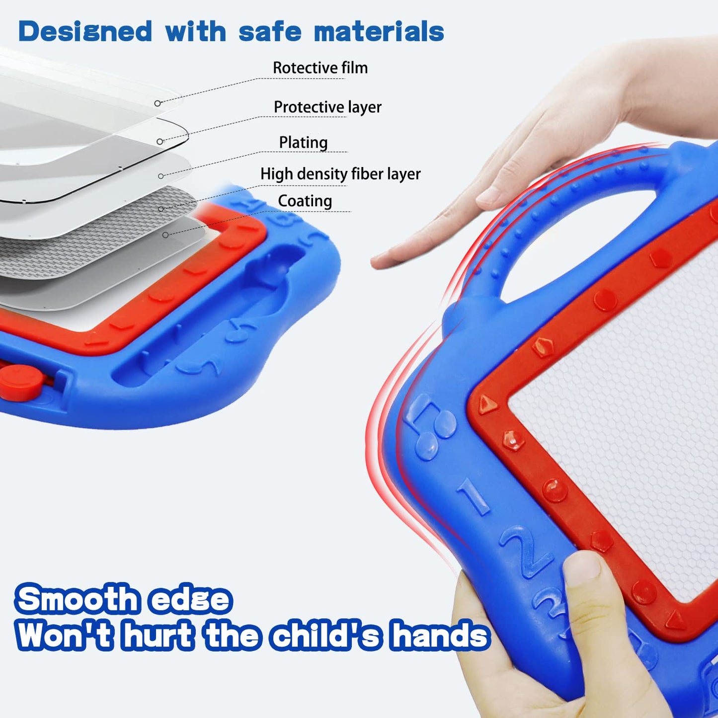 Color Doodle Boards - 6 Pack Magnetic Drawing Board Set for Kids-Toddler Drawing Board and Writing Board-Sketch Pad Bulk Toy Chr