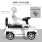 Aosom Kids Ride On Push Car, Suv Style Sliding Walking Car For Toddle With Horn, Music, Working Lights, Hidden Storage And Anti-Dumping System, White
