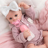 Jirachi Lifelike Reborn Baby Dolls, Real Life Vinyl Body Newborn Baby Girl, 18 Inch Realistic Reborn Baby With Feeding Accessories For Girls Age 3+