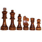 ASNEY Wooden Chess Pieces, Tournament Staunton 3.15” King, Includes Storage Bag, Durable Wood, Perfect for Chess Games