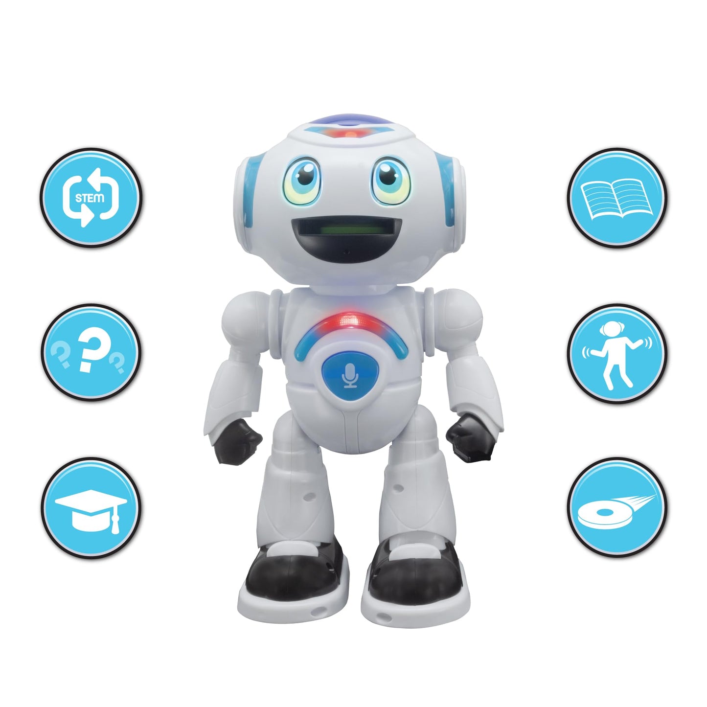Lexibook - Powerman Master, Interactive Toy Robot That Reads In The Mind Toy For Kids Dancing Plays Music Animal Quiz Stem Progr