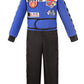 Sizgaroot Kids Race Car Driver Costume Toddler Boys Race Car Driver Halloween Costume (Blue, 3-4T)
