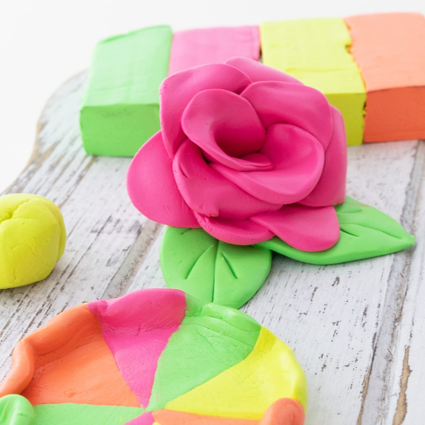 BAZIC Products Modeling Clay Neon Color 1 LB, Modeling Dough Non Toxic Gift for Artist Kids, Bulk for Classroom, 1-Pack