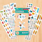 Paper House Productions Just Beachy Scratch & Sniff Sticker Folio for Classrooms, Scrapbooking and Collecting