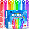 Waybla 24 Pack Bubble Party Favors For Kids, Goodie Gift Bag Stuffer Fillers For Kids, 8 Colors Mini Bubble Wands Birthday Summe