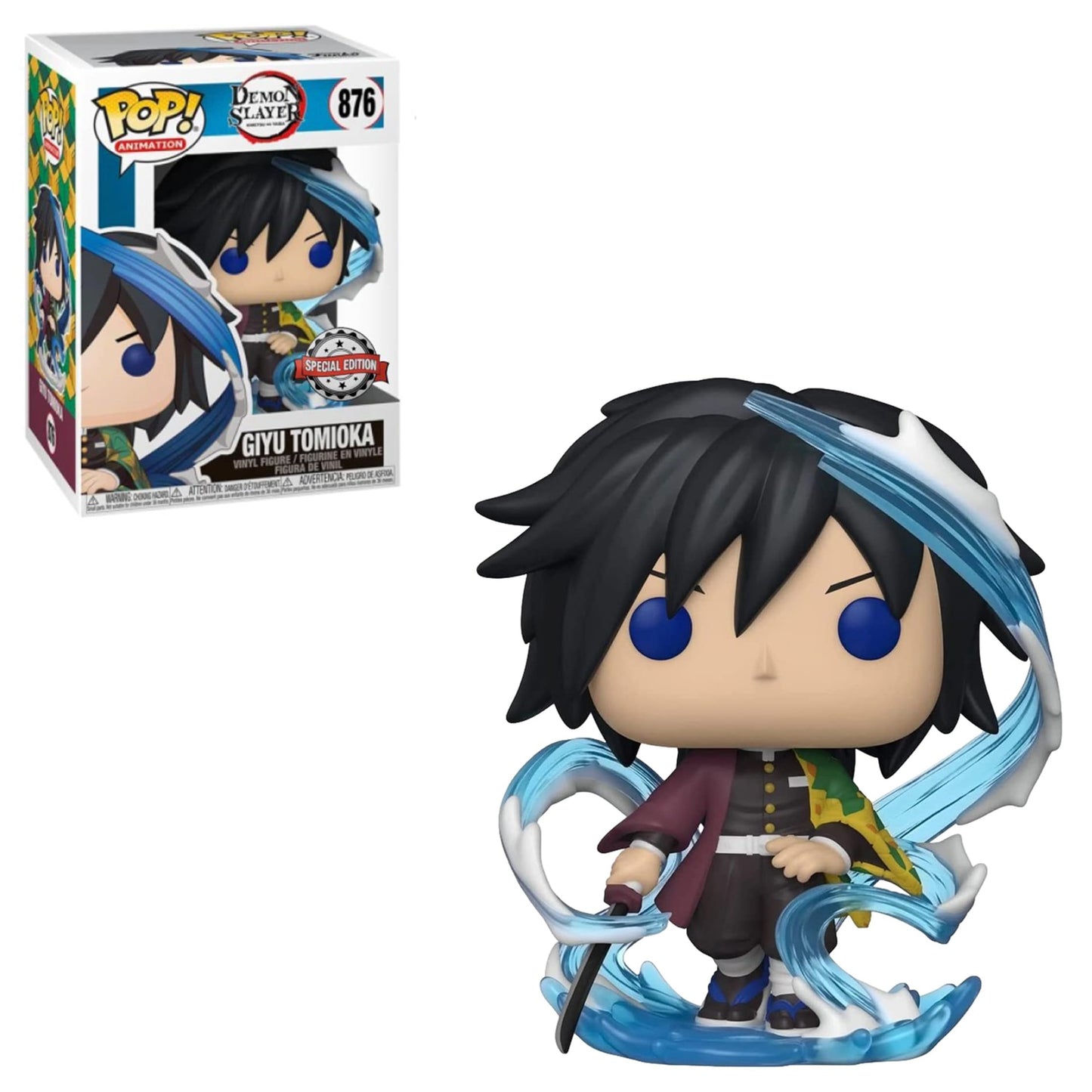 Funko Giyu Tomioka Pop Figure - AAA Anime Exclusive - Blue and White - Model 51721