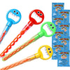 4 Pcs Bubble Claw Wand,5 Claw Smiley Bubble Stick,Five Claw Smiley Bubble Stick,Smiley Face Bubble Wands Bubble Sticks Toy (With