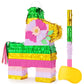 WERNNSAI Hawaiian Donkey Piata - Rainbow Donkey Pinata for Summer Party Supply Cinco De Mayo Luau Carnivals Favor Mexican Fiesta