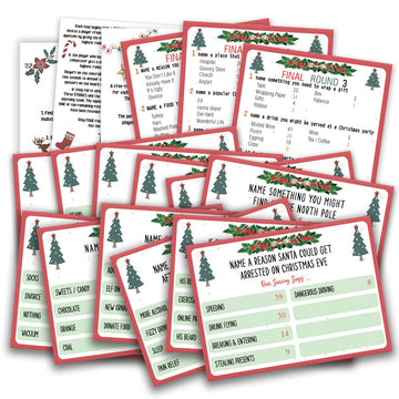 Christmas Friendly Feud Quiz, Baby Shower Game Night, Christmas Party Game, Family Activity, Feud Trivia Quiz, Holiday Games For Adults Coworkers Groups Christmas Party Supplies-004