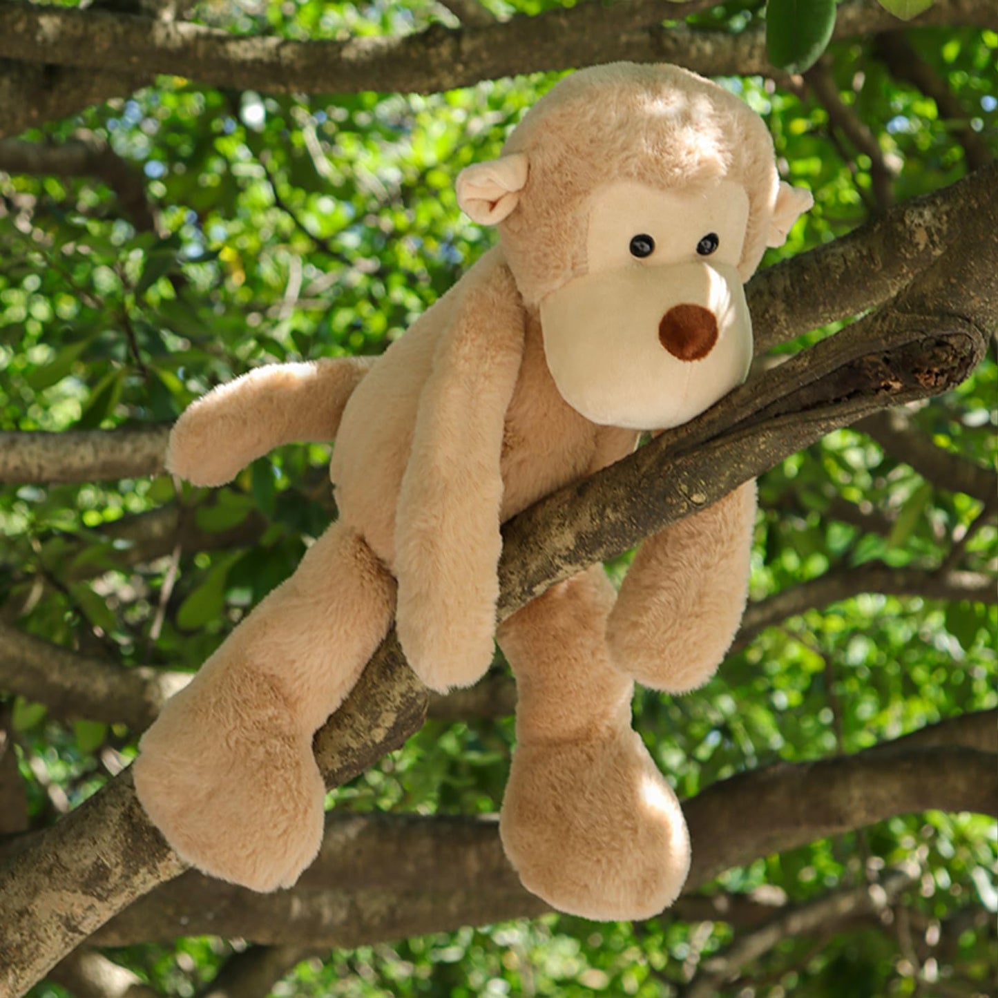 Apricot Lamb Toys Plush Light Brown Monkey Stuffed Animal Soft Cuddly Perfect For Child ?Light Brown Monkey,12 Inches?