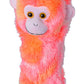 WILD REPUBLIC Hanging Monkey Plush Toy, Pink 20" Stuffed Animal, Model 23082, Soft Polyester Gift for Kids