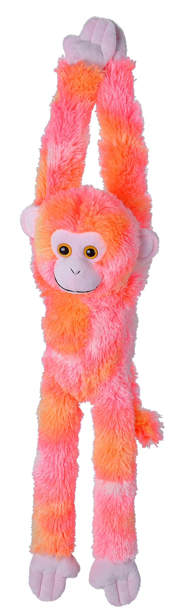 WILD REPUBLIC Hanging Monkey Plush Toy, Pink 20" Stuffed Animal, Model 23082, Soft Polyester Gift for Kids