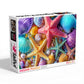1000 Piece Jigsaw Puzzle for mature-themeds - Colorful Seashells and Starfish Ocean Beach Theme  Vibrant Marine Life Art Puzzles  Challenging Brain Game  enhanced Eco-Friendly Gift