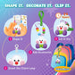 Drama Planet Make Your Own Clay Keychains - Air Dry Clay Craft Kit for Kids Ages 6 and Up, Create 8+ Charms and Bag Decorations,