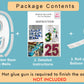 Joybox Design 3Ft Mosaic Balloon Frame Number 9 Pre-Cut Kit Foam Board Diy Craft Kit For Birthday Decoration