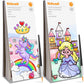 Paint With Water Coloring Books For Kids - 2 Pack, Pocket Mess Free Watercolor Painting Kit, Water Color Paint Set Arts And Craf