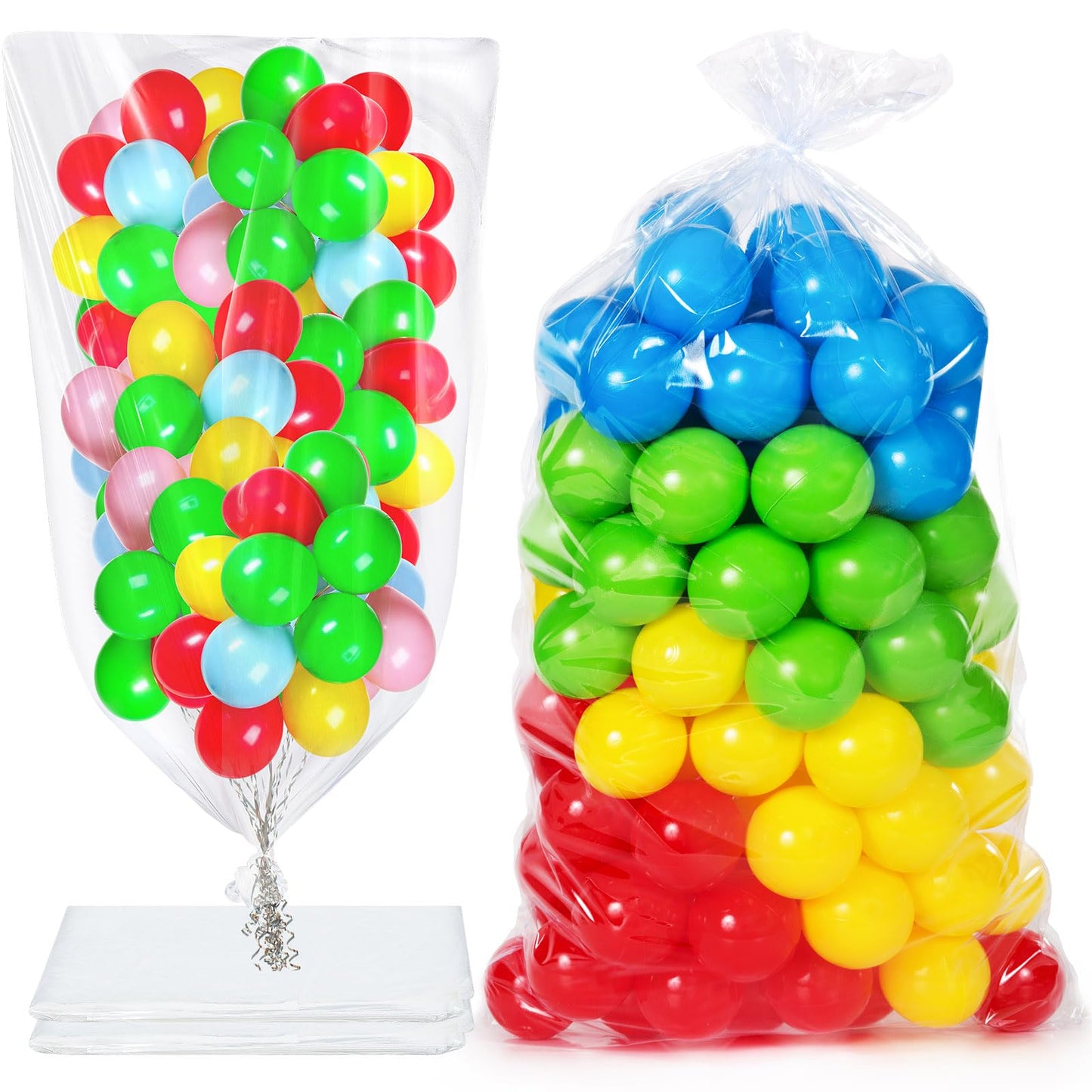 Large Balloon Bags For Transport Clear Balloon Drop Bag Plastic Bags For Balloons Big Balloon Carrying Bag Giant Storage Bags Fo