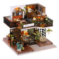 Cutebee Dollhouse Miniature With Furniture, Diy Wooden Dollhouse Kit Plus Dust Proof, Creative Room Idea(Forest Tea Shop)