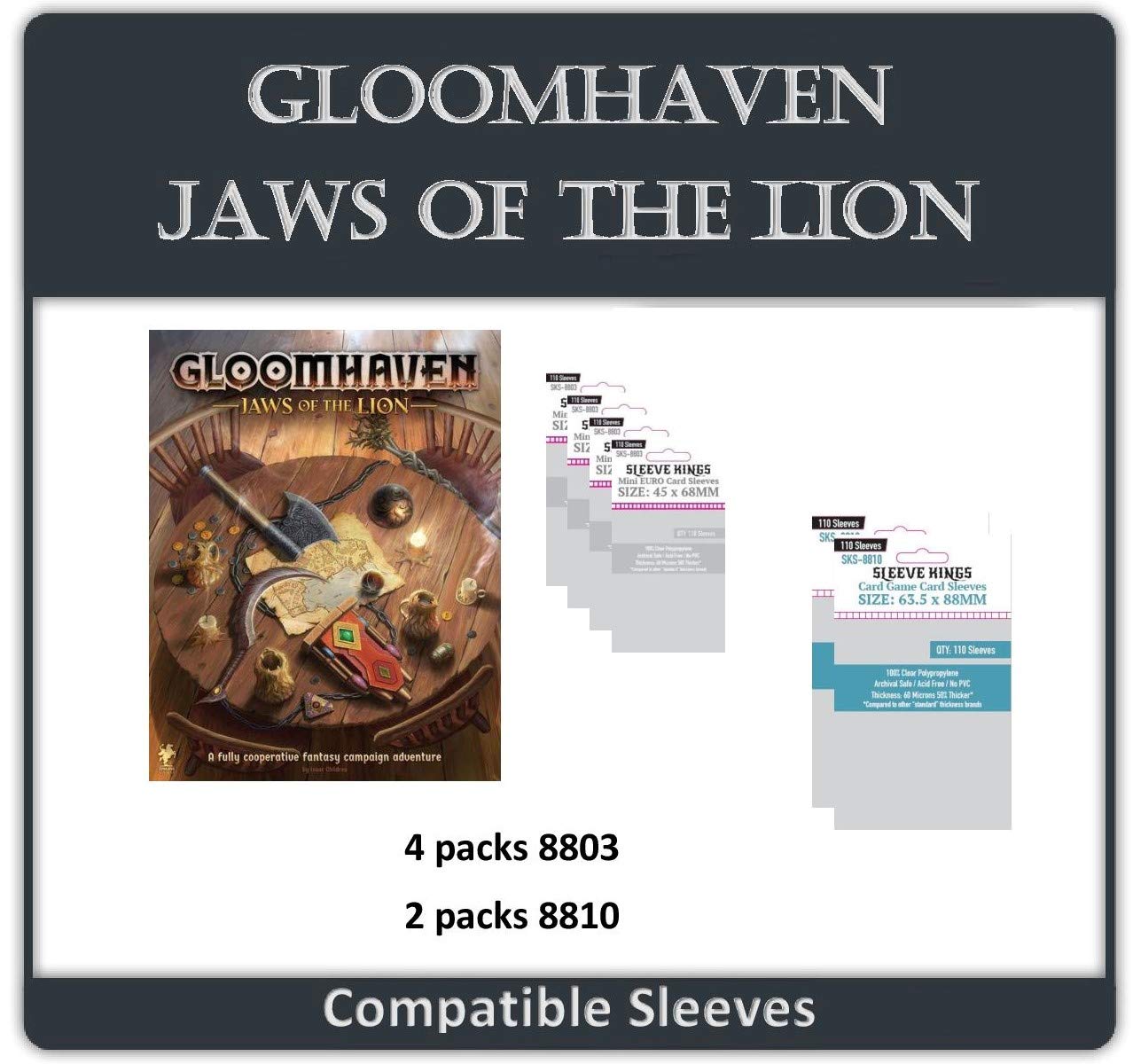 Sleeve Kings Gloomhaven: Jaws Of The Lion Compatible Sleeve Bundle (8803 X 4 + 8810 X 2)