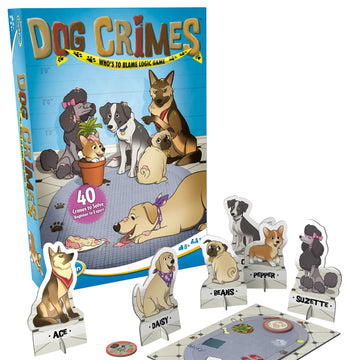 Thinkfun Dog Crimes Logic Game And Brainteaser For Boys And Girls Age 8 And Up - A Smart Game With A Fun Theme And Hilarious Art