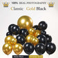 Black And Gold Balloons Garland Arch Kit 133Pcs With Starburst Myalr Balloons For Class Of 2024 Graduation Prom Party Men 30Th B