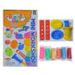Paper Moon Diy Dough Play Set With Moulds And Accessories For Kids 6 Clays And 5 Accessories  Multicolor