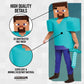 Steve Deluxe Minecraft Costume, Multicolor, Large (10-12)