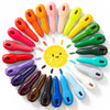 Mess Free Crayons For Toddlers, 24 Colors Washable Jumbo Crayons With 108 Free Coloring Books Pdf Pages, Big Large Baby Crayons For Kids Ages1-3,2-4,4-8 Keep Kids Busy Coloring Art Supplies