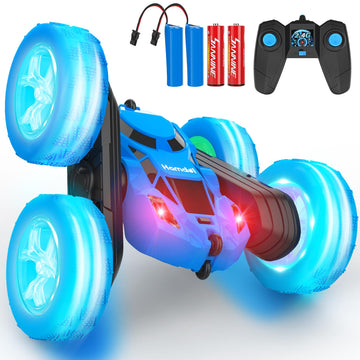 Remote Control Car for Boys 6-12 Year Old Double Sided 360Rotating 4WD Rechargeable RC Cars Race Stunt Toy Car for Kids Birthday