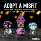 FanRoll by Metallic Dice Games Mystery Misfit Mini Polyhedral Dice (2 Set Pack, 28 Dice)